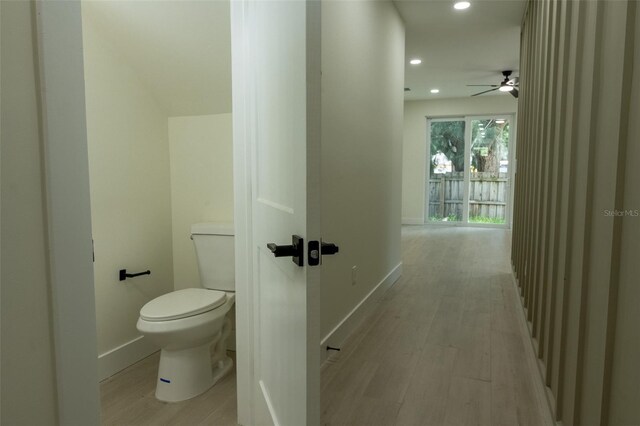 12484 Cross St, Largo, FL 33773 - hall featuring recessed lighting and light wood finished floors