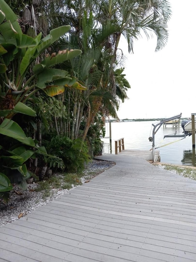 14555 N Bayshore Dr, Madeira Beach, FL 33708 - view of dock with a water view