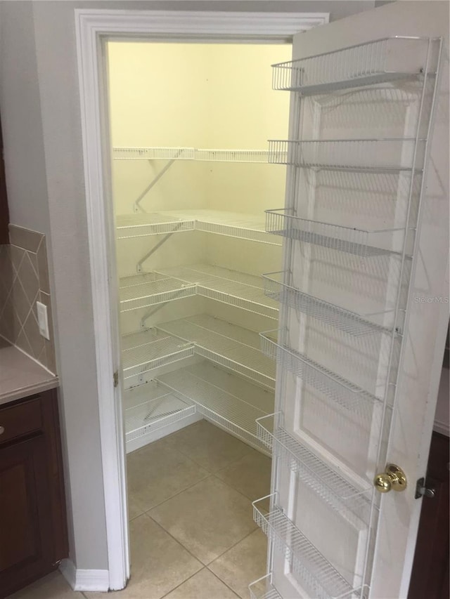 view of pantry
