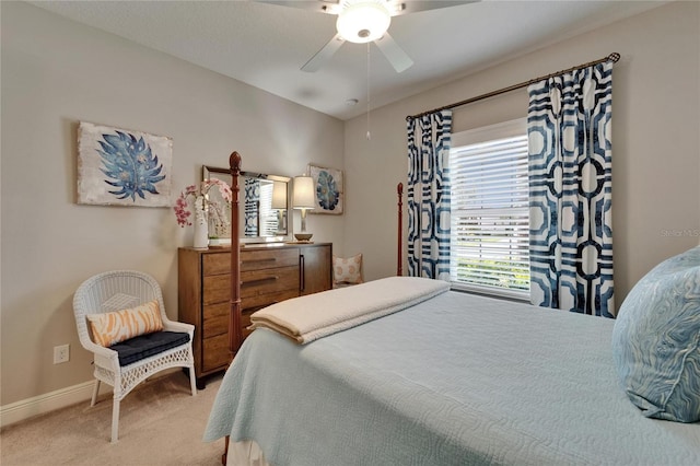 6507 Maiden Sea Dr, Apollo Beach, FL 33572 - carpeted bedroom featuring baseboards and a ceiling fan
