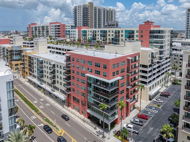 view of property with a city view