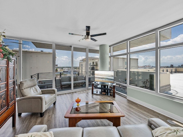 sunroom with healthy amount of natural light