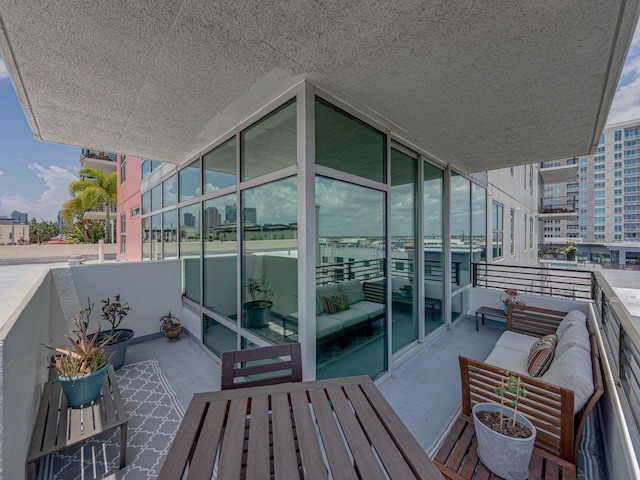 balcony with outdoor lounge area