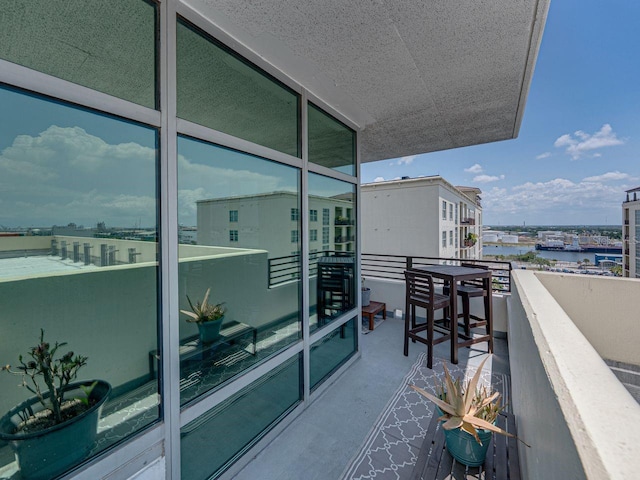 view of balcony