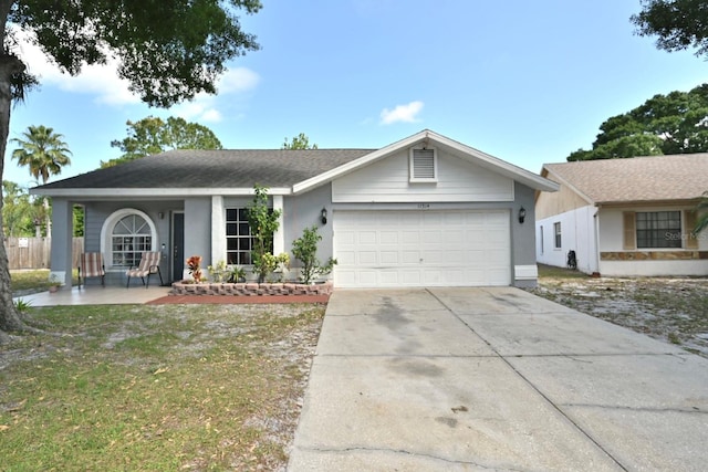 11314 Silverleaf Ct, Riverview, FL 33579 - ranch-style home featuring a garage, concrete driveway, and stucco siding