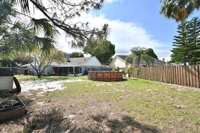 11314 Silverleaf Ct, Riverview, FL 33579 - view of yard featuring a sunroom