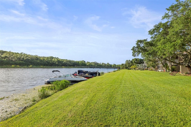 exterior space featuring a boat dock