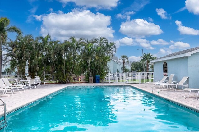 623 Garland Cir, Indian Rocks Beach, FL 33785 - community pool with a patio area