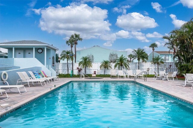 623 Garland Cir, Indian Rocks Beach, FL 33785 - community pool featuring a patio area