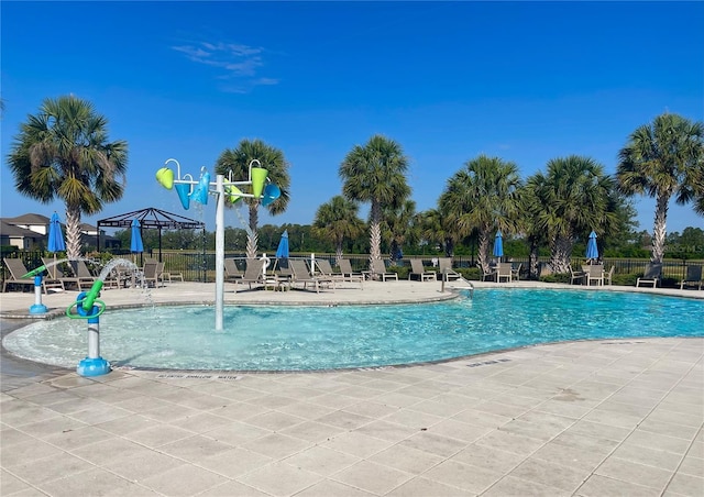 11626 Blue Woods Dr, Riverview, FL 33569 - community pool featuring a patio area