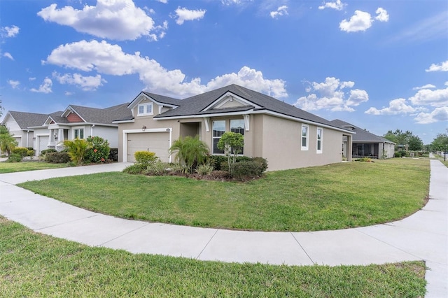 11626 Blue Woods Dr, Riverview, FL 33569 - view of front of property featuring stucco siding, a front lawn, and concrete driveway
