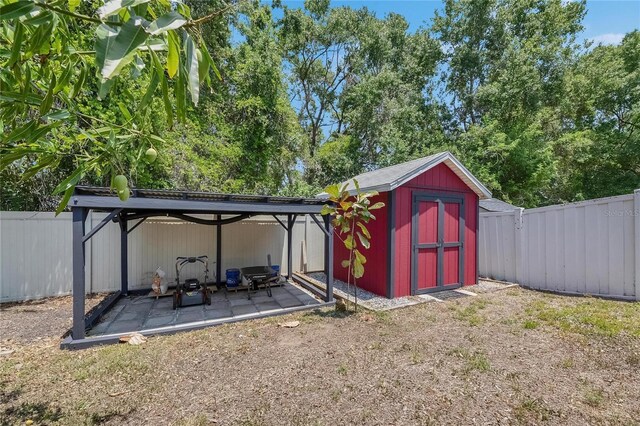 10636 Dawns Light Dr, Riverview, FL 33578 - view of shed featuring a fenced backyard