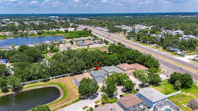 10636 Dawns Light Dr, Riverview, FL 33578 - aerial view of residential area with a nearby body of water