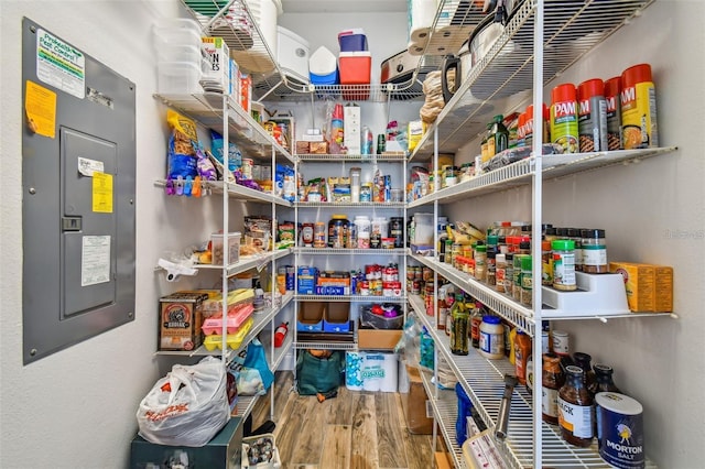 view of storage area
