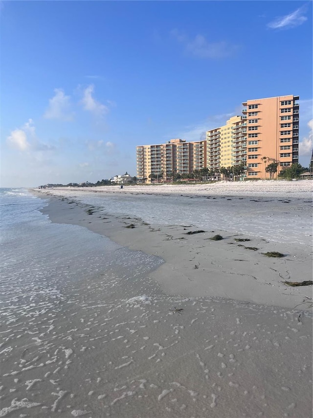 property view of water with a view of the beach