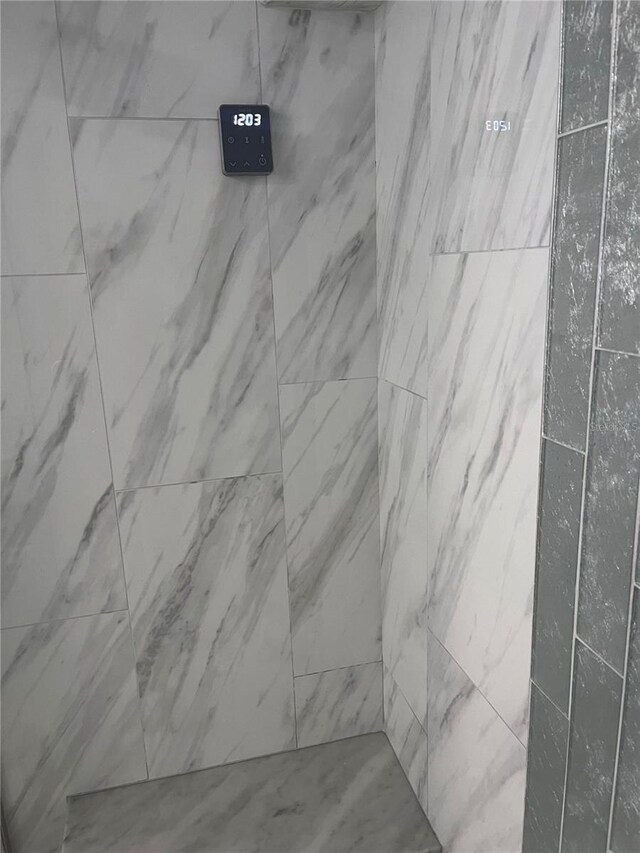 room details with tiled shower