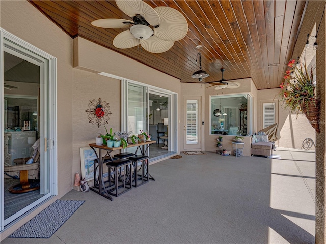 2908 89th Ave E, Parrish, FL 34219 - view of patio with a ceiling fan