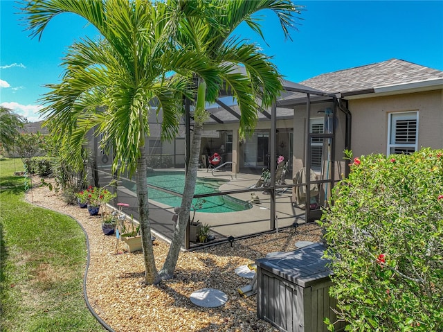 2908 89th Ave E, Parrish, FL 34219 - view of pool featuring a patio and a lanai