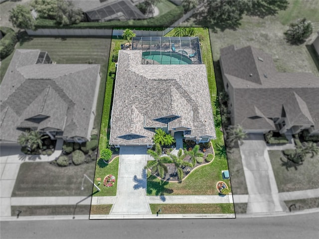 2908 89th Ave E, Parrish, FL 34219 - aerial view of a pool area