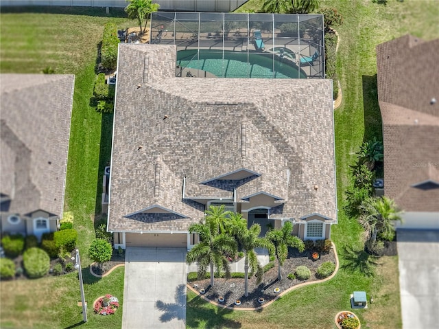 2908 89th Ave E, Parrish, FL 34219 - aerial view of property and surrounding area with a pool
