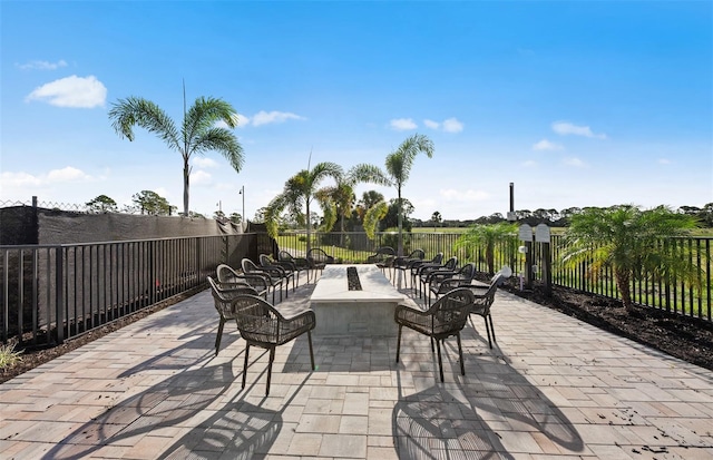 14727 Eagle Branch Dr, Nokomis, FL 34275 - view of patio featuring fence