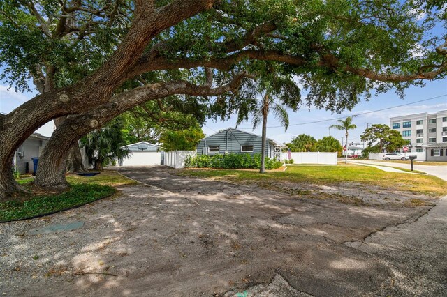 view of front of property with fence