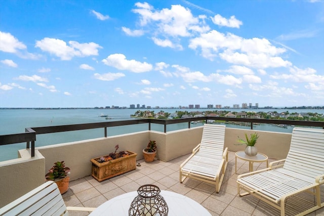 4 Belleview Blvd Unit 802, Belleair, FL 33756 - balcony featuring a view of city and a water view