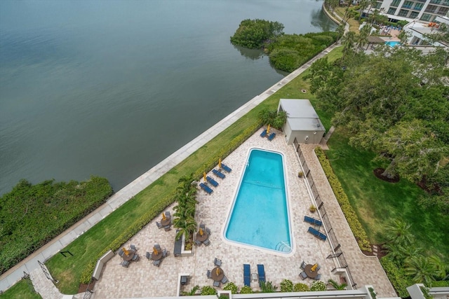 4 Belleview Blvd Unit 802, Belleair, FL 33756 - drone / aerial view featuring a water view