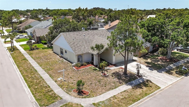 birds eye view of property featuring a residential view
