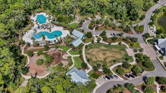 drone / aerial view