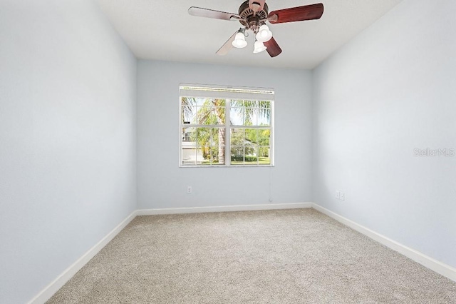 18677 Milton Keynes Ct, Land O Lakes, FL 34638 - carpeted spare room featuring baseboards and ceiling fan