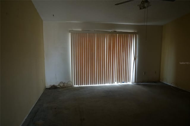 unfurnished room with carpet floors