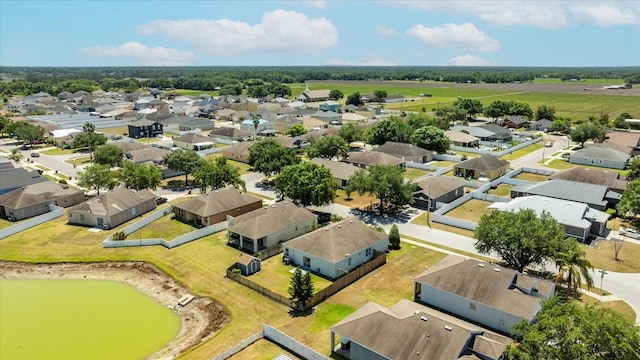 drone / aerial view featuring a residential view