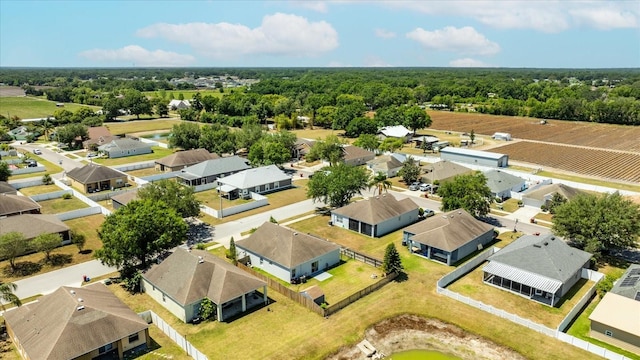 bird's eye view with a residential view