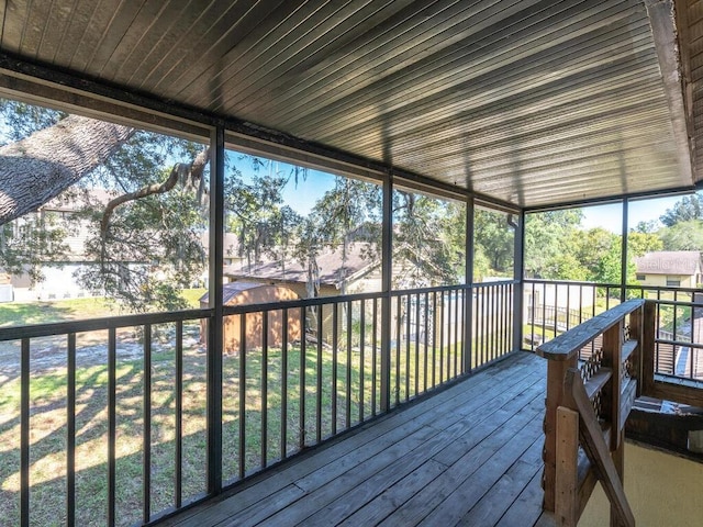 view of sunroom / solarium