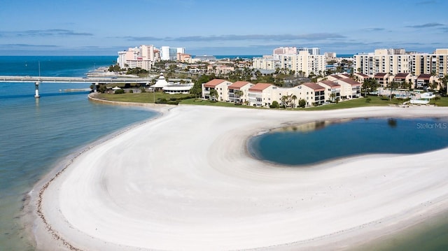 drone / aerial view of expansive beach