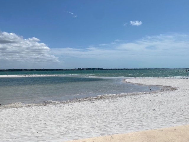 water view featuring local beach