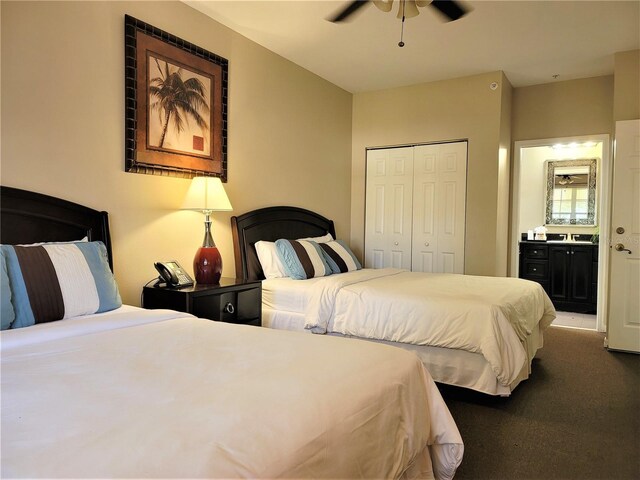 3506 54th Dr W Unit 108, Bradenton, FL 34210 - carpeted bedroom featuring a closet