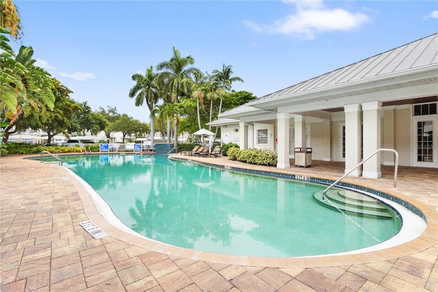3506 54th Dr W Unit 108, Bradenton, FL 34210 - community pool with a patio area