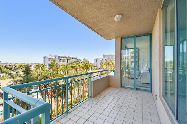 balcony featuring a city view