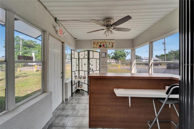 126 Ridgewood Ave, Brandon, FL 33510 - sunroom / solarium with ceiling fan