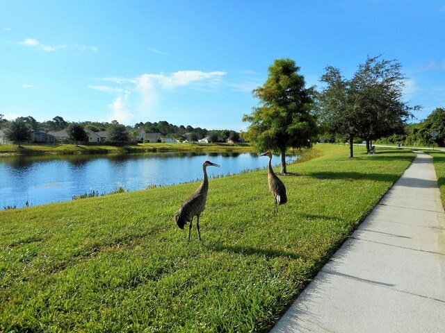 12831 White Bluff Rd, Hudson, FL 34669 - surrounding community featuring a water view and a yard
