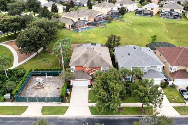birds eye view of property featuring a residential view