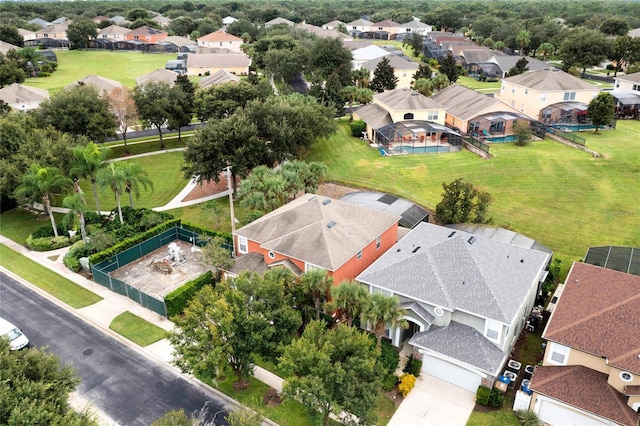aerial view featuring a residential view