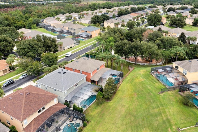 drone / aerial view featuring a residential view