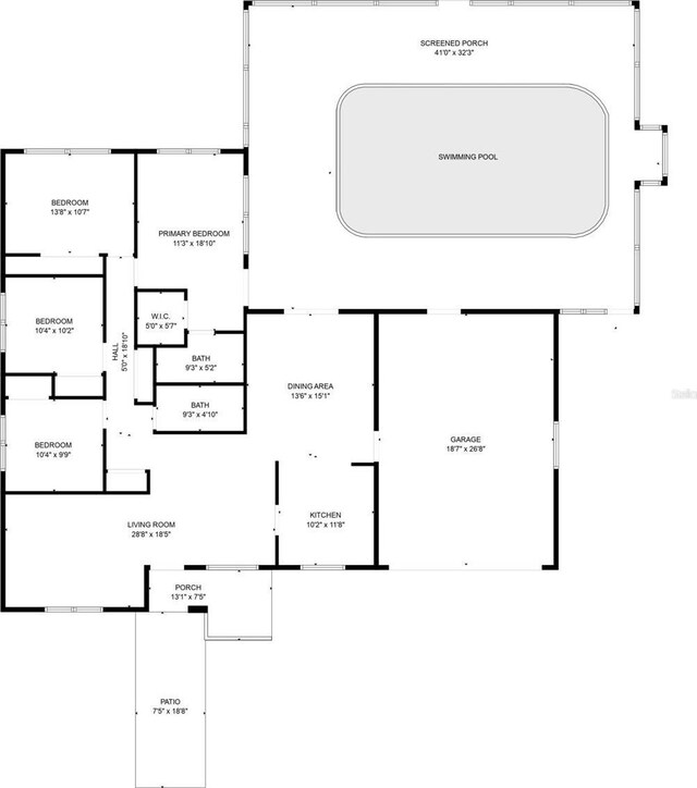 1913 Poinsetta Ln, Maitland, FL 32751 - floor plan / room layout