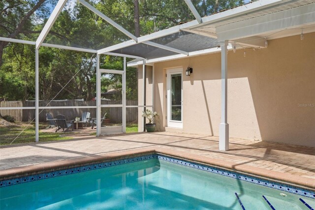 3906 Floyd Rd, Tampa, FL 33618 - view of pool featuring a patio and a lanai
