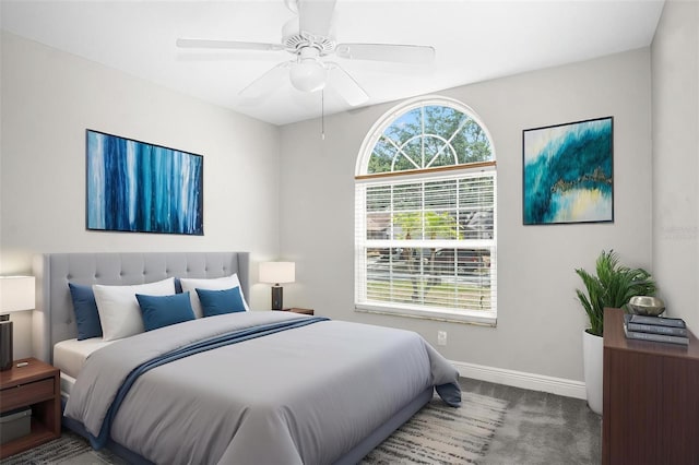 13613 Laraway Dr, Riverview, FL 33579 - carpeted bedroom with baseboards and ceiling fan