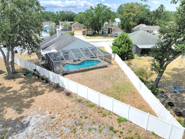 drone / aerial view featuring a residential view