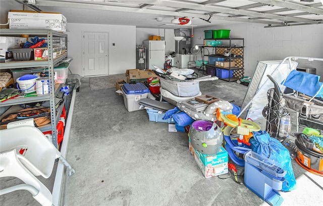 2604 Clareside Dr, Valrico, FL 33596 - garage with freestanding refrigerator